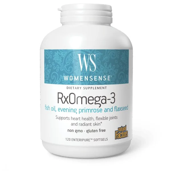 RxOmega-3 Fish Oil, Evening Primrose, and Flaxseed 25mg w/ 1,000 mg Vitamin C