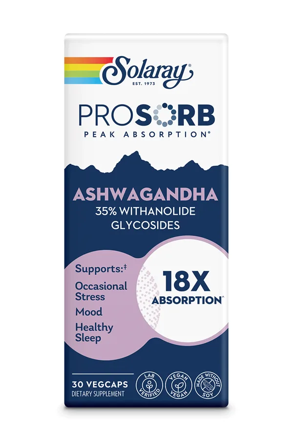 Solaray ProSorb Ashwagandha 18x 240 mg, 30 Veg Capsules