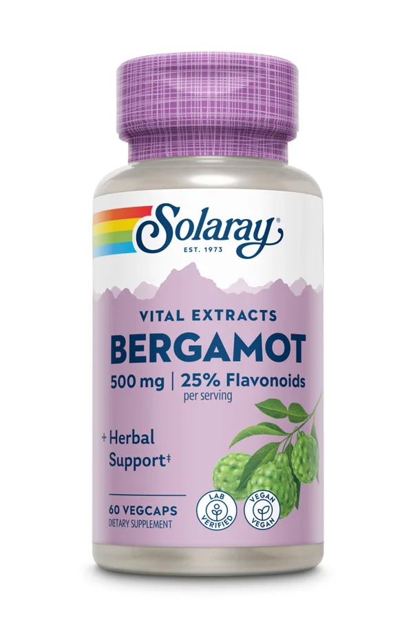 Solaray Bergamot Extract 500 mg, 60 Veg Capsules