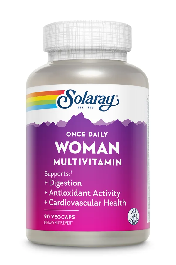 Solaray Once Daily Woman Multivitamin, 90 Veg Capsules