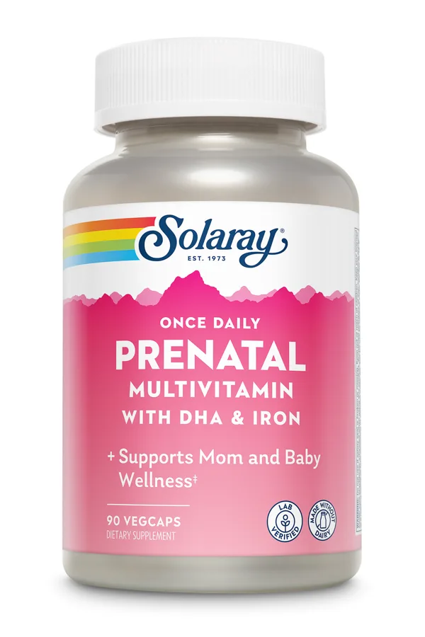 Solaray Once Daily Prenatal Multivitamin, 90 Veg Capsules