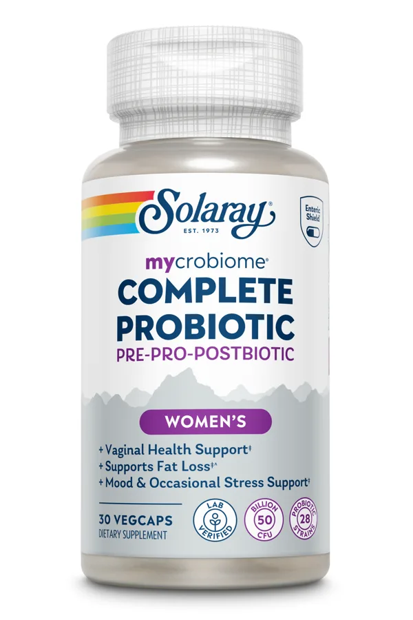 Solaray Mycrobiome Complete Probiotic Women's, 30 Veg Capsules