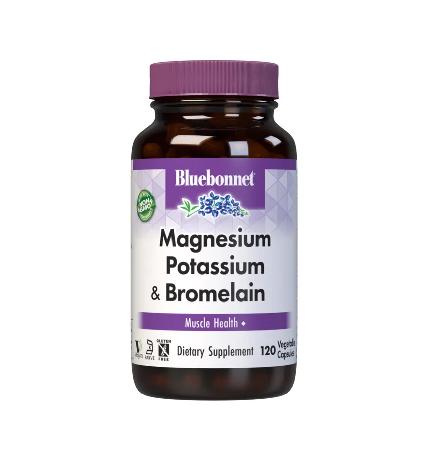 Bluebonnet Magnesium Potassium & Bromelain