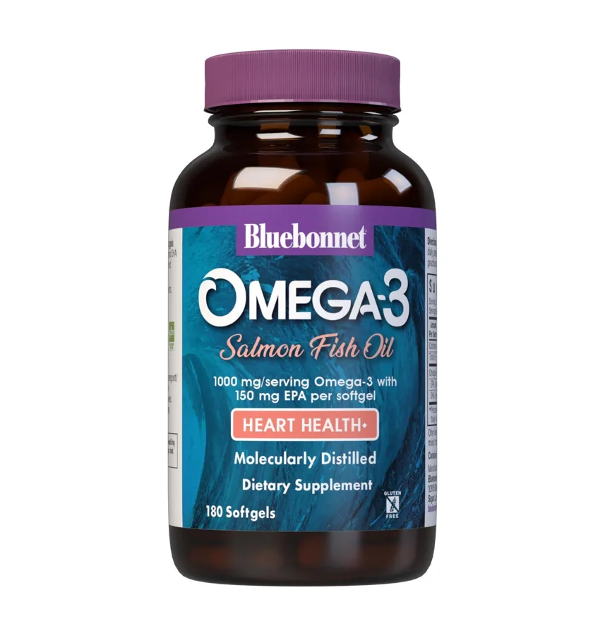 Bluebonnet Omega-3 Salmon Fish Oil 1000 mg